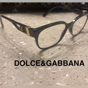 Dolce & Gabbana Black and Gold Glasses DG5066